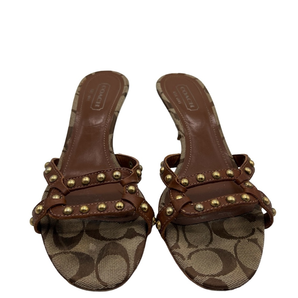 Coach Candice Open Toed Kitten Heel, 7.5